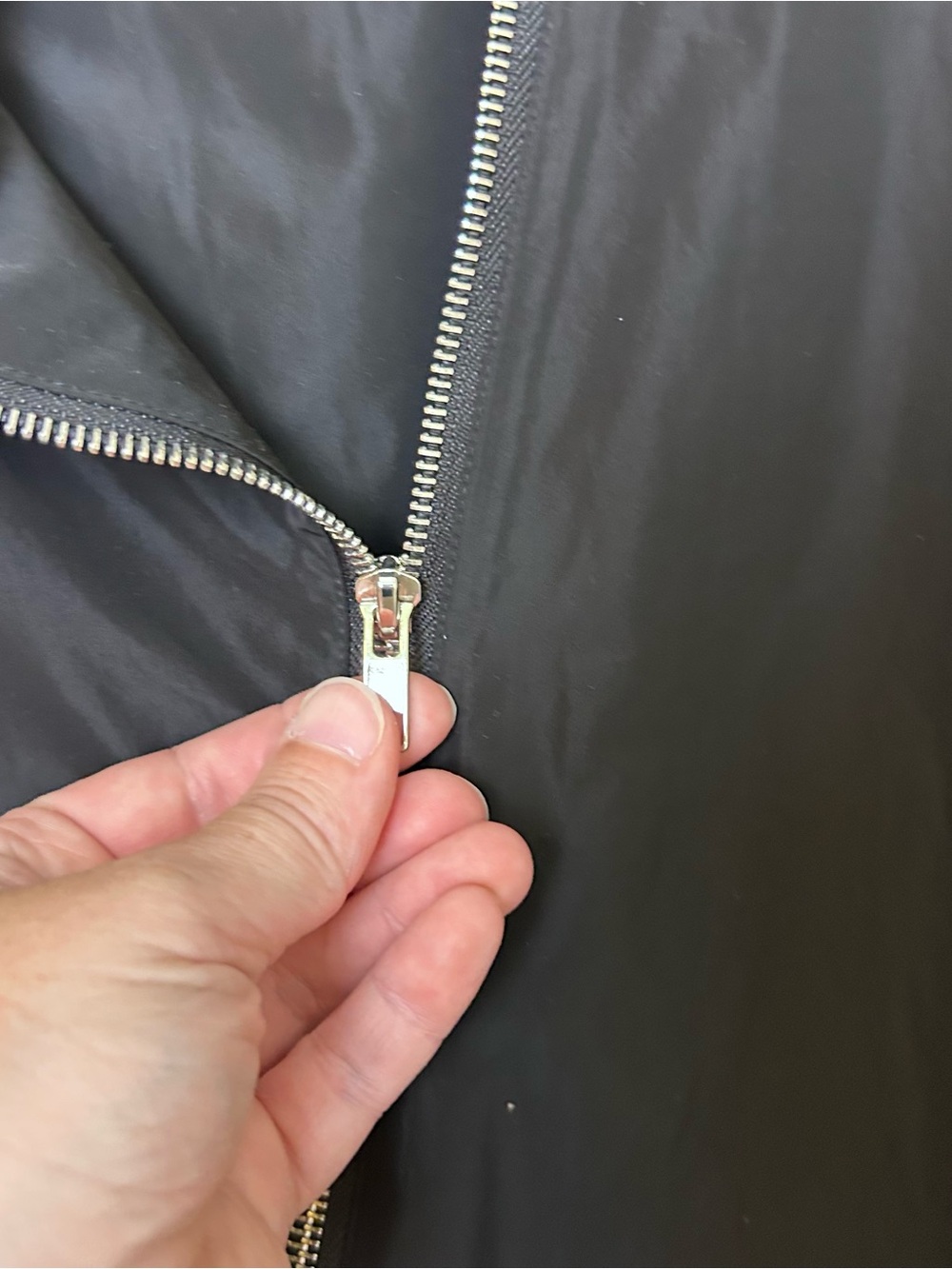 Sun Kim XL Parachute jacket/ coat Drawstring Black Oversize With Pockets VGC - Picture 5 of 11